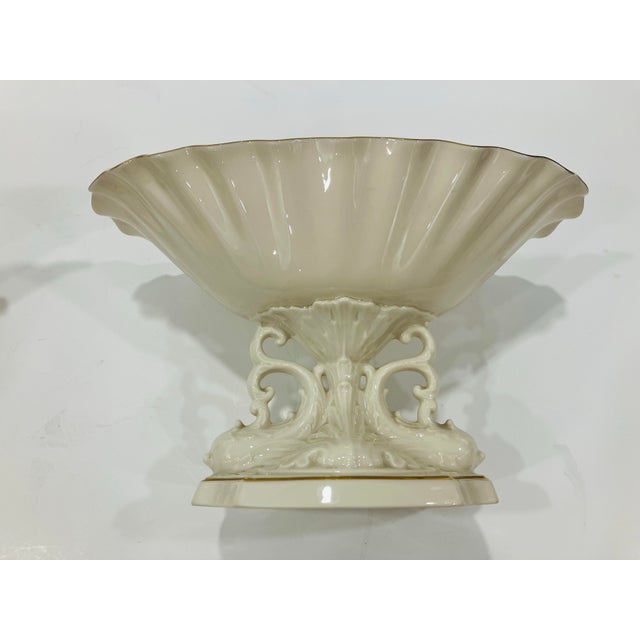 Pair of Lenox Aquarius Compotes For Sale - Image 9 of 11