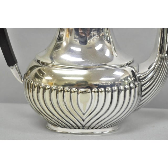 Antique English Sheffield B. Altman Art Deco Silver Plated Tea Service Set - 4 Pc For Sale - Image 17 of 18