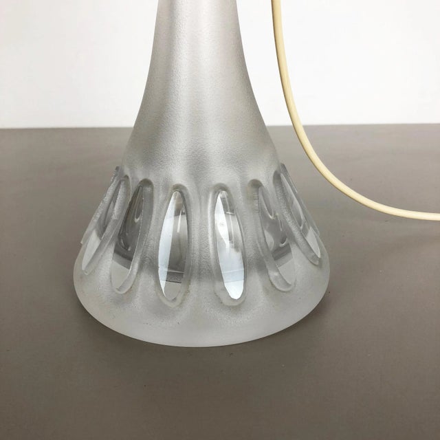 1970s German Metal and Glass Tulip Desk Light from Peill & Putzler, 1970s For Sale - Image 5 of 13
