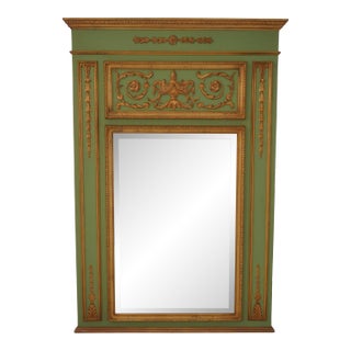 Carvers’ Guild Marie Antoinette French Style Trumeau Mirror For Sale