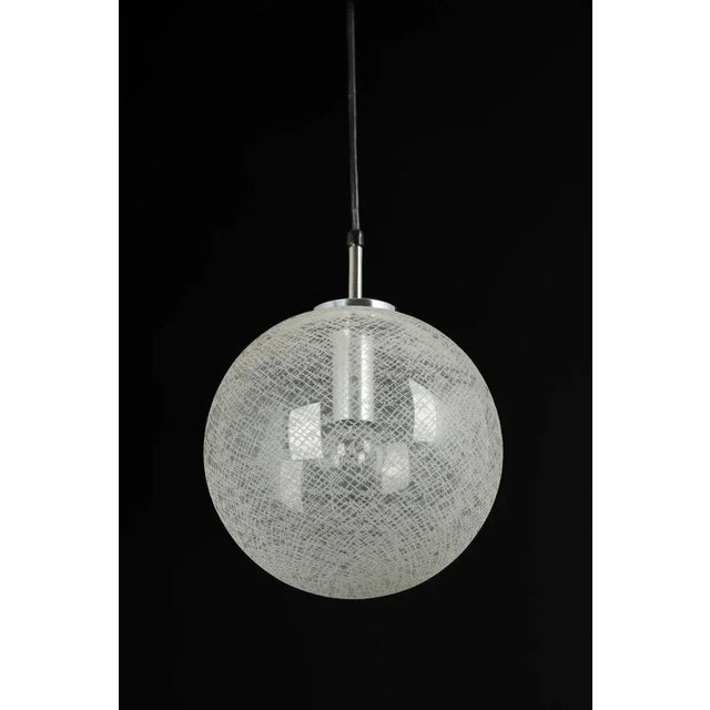 Small Chrome and Glass Ball Pendants from Limburg, Germany, 1970s For Sale - Image 9 of 11