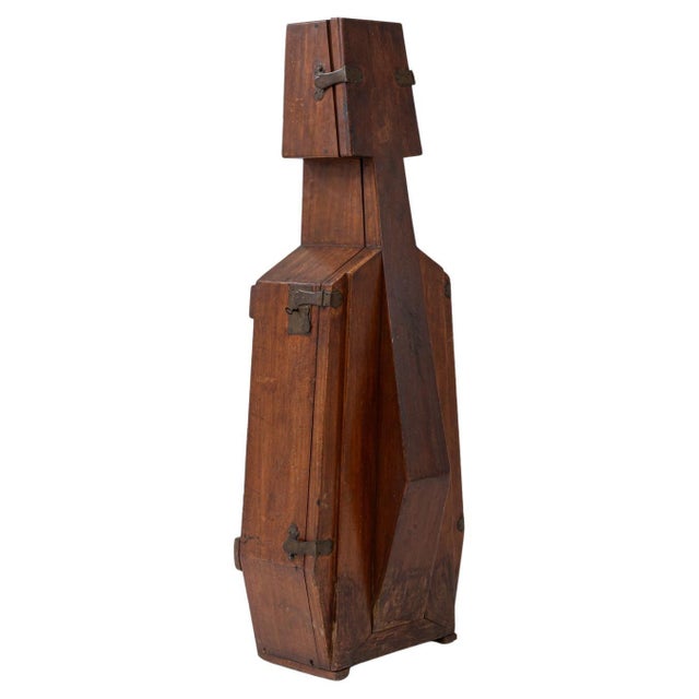 1890s French Modernist Cubist Wooden Cello Case For Sale - Image 15 of 18