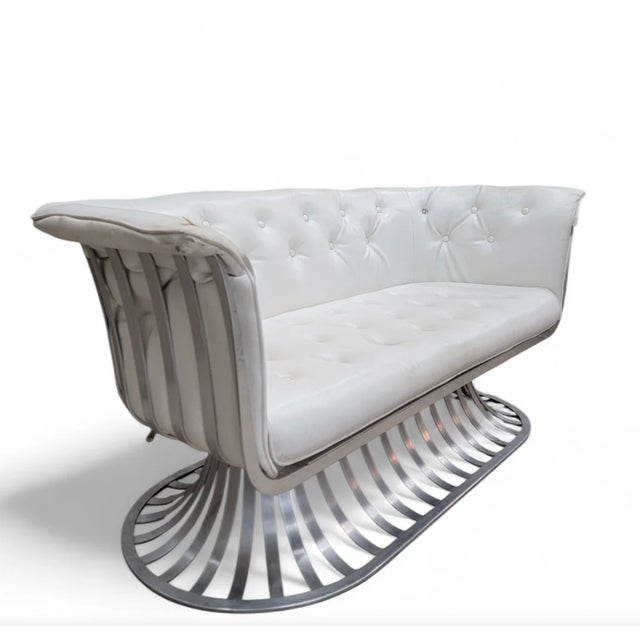 Mid-Century Modern Mid Century Modern Extruded Aluminum Indoor/Outdoor Attributed to Russel Woodard For Sale - Image 3 of 11