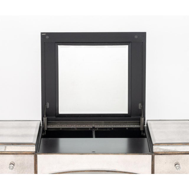 Horchow "Claudia" Mirrored Vanity Table For Sale In New York - Image 6 of 11