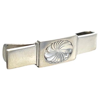 Georg Jensen Estate Money Clip Tie Clip Silver For Sale