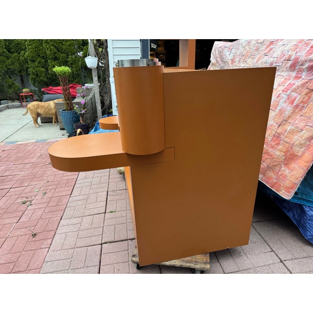 Vintage Postmodern Sculptural Bar Console in the Style of Paul Evans For Sale - Image 4 of 11