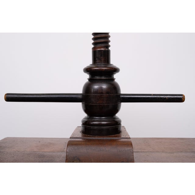 Oak Book Press on Stand, Holland, 1850 For Sale - Image 10 of 13