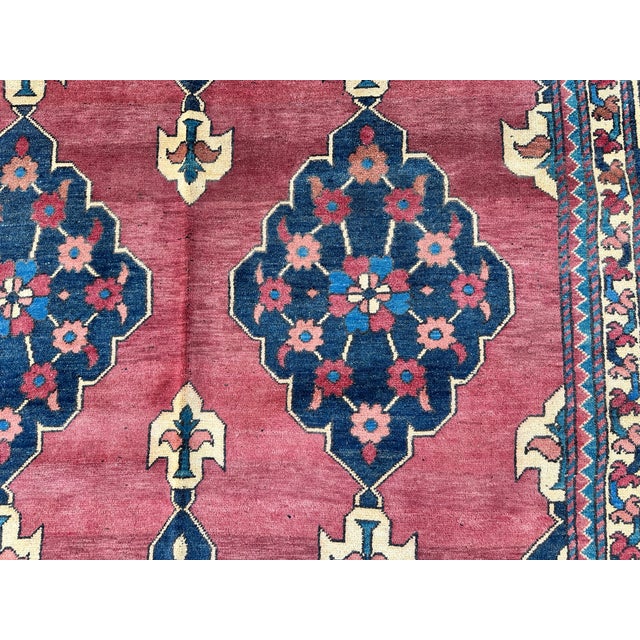 Orange Rust Persian Karaja Heriz Hand-Knotted Wool Rug - 6'10" X 10'6" For Sale - Image 8 of 10