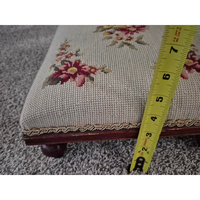 Mid 20th Century Vintage Victorian-Style Footstool For Sale - Image 5 of 7