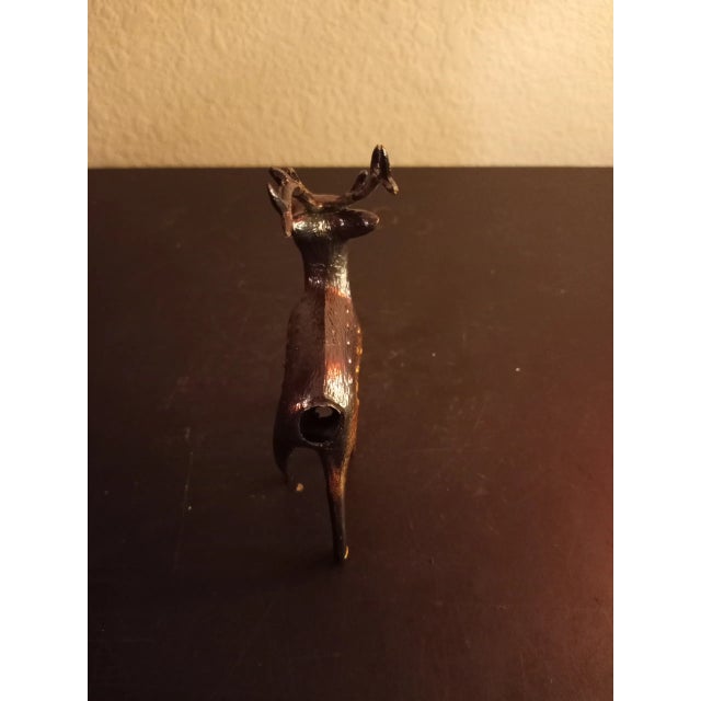 This is Bronze 3" Reindeer Figurine. Procured at auction