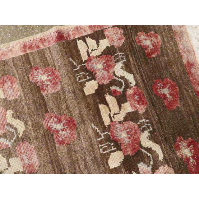 Coffee Galerie Shabab Collection Mid-20th Century Turkish Anatolian Rug For Sale - Image 8 of 10