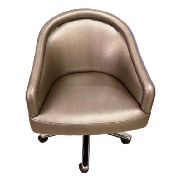 A. Rudin Faux Animal Print Desk Chair 2 Available For Sale