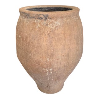Terra Cotta Stoneware Olive Urn / Planter For Sale