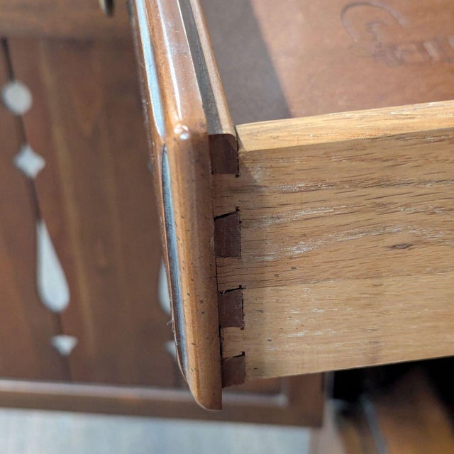 Vintage Link-Taylor Country Cherry Hutch For Sale - Image 14 of 15