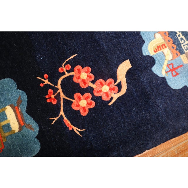 Late 20th Century Tibetan Pictorial Rug - 3'5" x 5'6" For Sale - Image 11 of 18