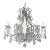 French Crystal Beaded 8-Arm Chandelier, 20th Century For Sale