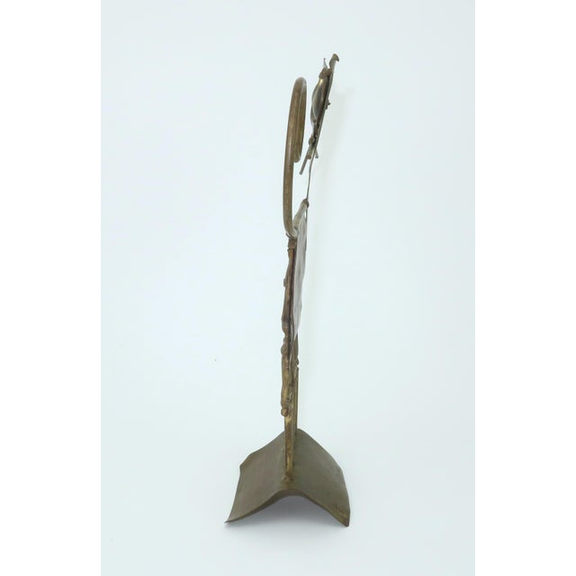Metal Jarc French Brutalist Metal Cat Sculpture, 1970's For Sale - Image 7 of 14