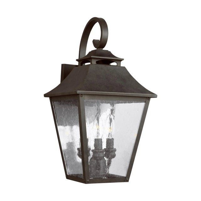 Traditional Sean Lavin by Visual Comfort Studio Galena Medium Lantern, Sable For Sale - Image 3 of 3