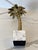 Striking vintage brass palm tree sculpture done in the style of Maison Jansen and Maison Charles. Beautifully detailed...