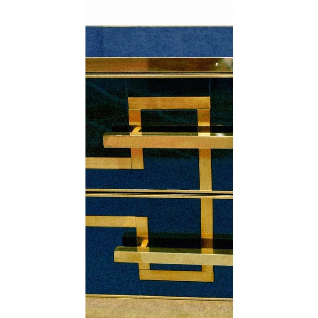 Blue Bedside Tables in Sapphire Blue from Justfurnituress SRL, Set of 2 For Sale - Image 8 of 12