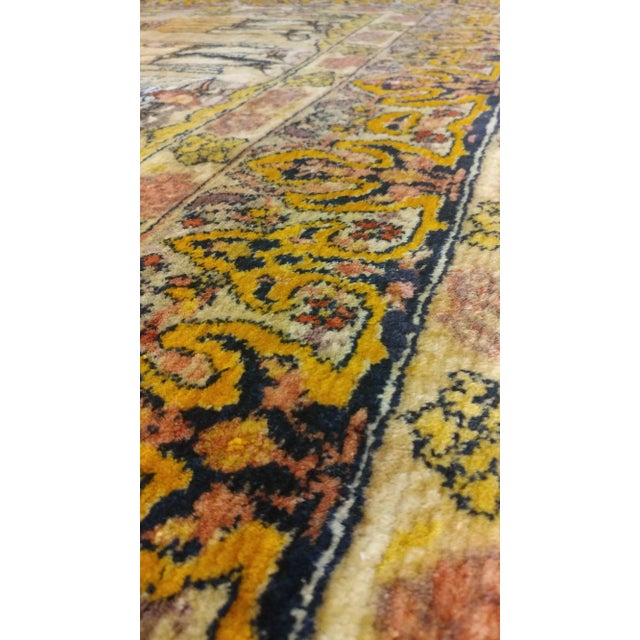 Antique Persian pictorial Malayer rug, wall hanging fine Persian wool rug showing the story of the King of Persia, signed...