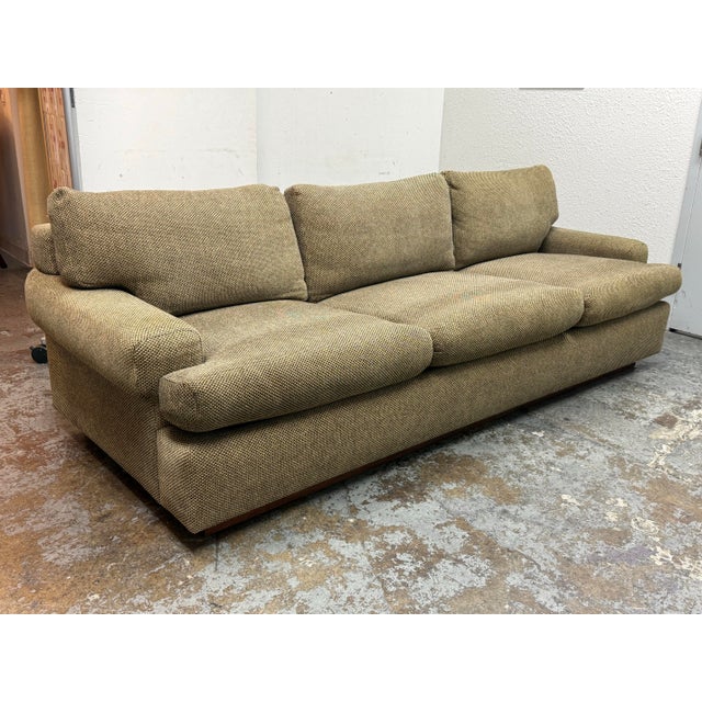 Transitional John Wheatman for Marco Fine Furniture Tweed Sofa For Sale - Image 3 of 12