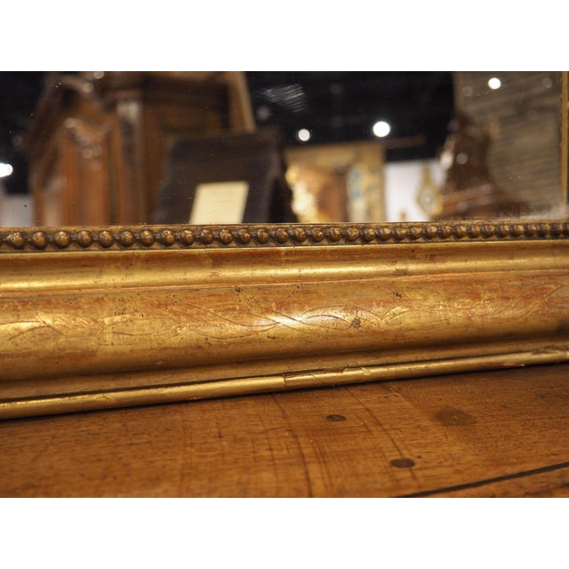 Gold Petite French Giltwood Louis Philippe Style Mirror, Circa 1870 For Sale - Image 8 of 18