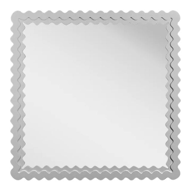 Fleur Home Carnival Chaos Square Mirror in Graytint, 36x36 For Sale