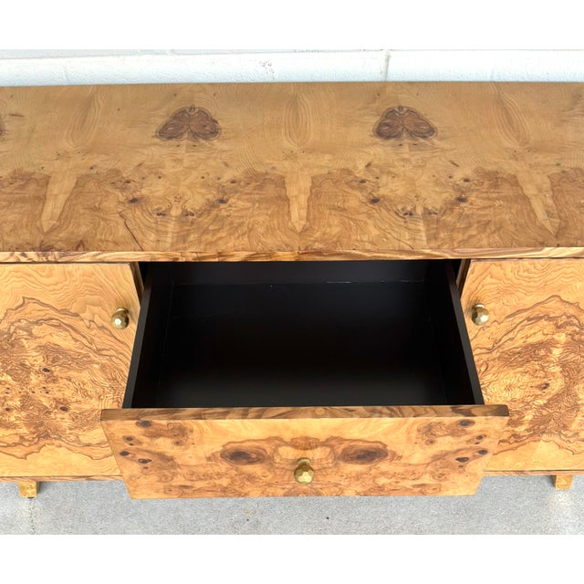 Made Goods Made Goods Modern Olive Ash Burl Wood Xander Buffet For Sale - Image 4 of 8