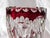 Shabby Chic 1920s Red Cut to Clear Vase For Sale - Image 3 of 10
