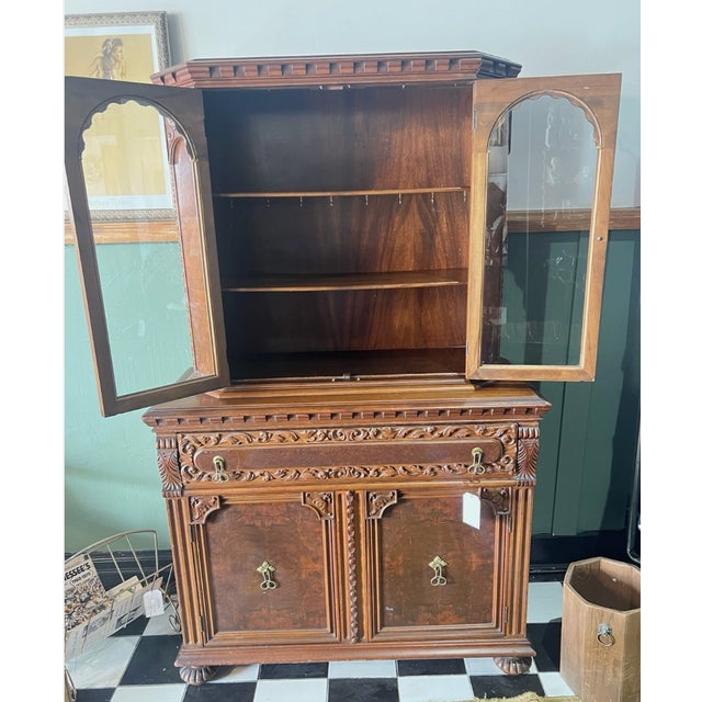 Antique French Carved Wood Hutch For Sale In Lexington, KY - Image 6 of 17