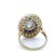 Metal 14ct Yellow Gold Sapphire & Diamond "Art-Deco" Ring 3.52ct For Sale - Image 7 of 8