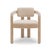Double Arch Dining Chair in Beige Cotton Velvet from Insidherland, in New conditions. Designed from 2000 Labeled by Maker