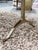 Wood Late 20th Century Tribeca Live Edge Walnut Dining Table With Brass Wishbone Base For Sale - Image 7 of 9