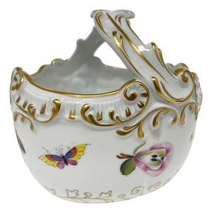 Porcelain Basket from Herend, Hungary, 1976