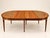 1970s Louis XVI Style Extendable Dining Table in Mahogany, Leather and Brass, 1970s For Sale - Image 5 of 5
