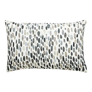 The House of Scalamandré Jamboree Lumbar Pillow, Greys For Sale