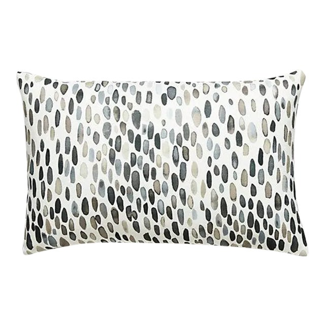 The House of Scalamandré Jamboree Lumbar Pillow, Greys For Sale