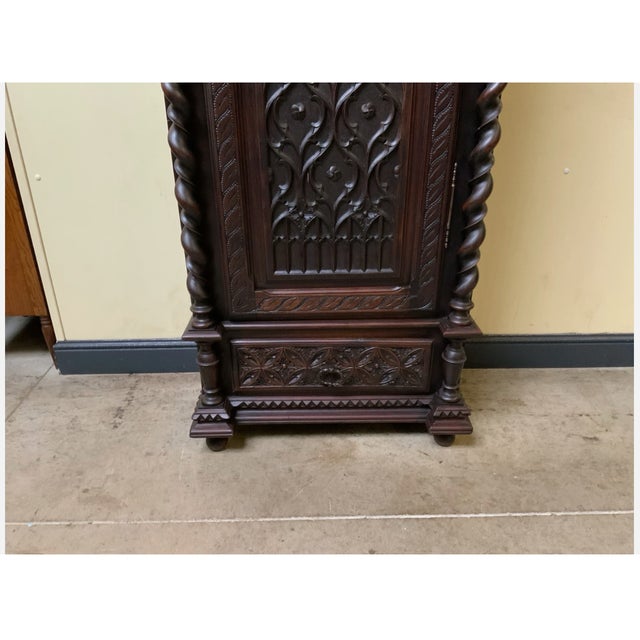 Antique Neo-Gothic Cabinet, 1880 For Sale - Image 10 of 11