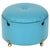 Dilly Dally Pouf in Turquoise Leather by L. Massoni for Poltrona Frau, Italy, 1968 For Sale - Image 14 of 14