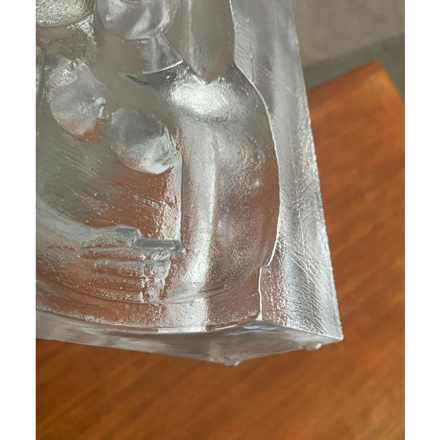 Vintage Swedish Glass Icon Series Maiden Sculpture by Bertil Vallien for Kosta Boda For Sale - Image 16 of 18