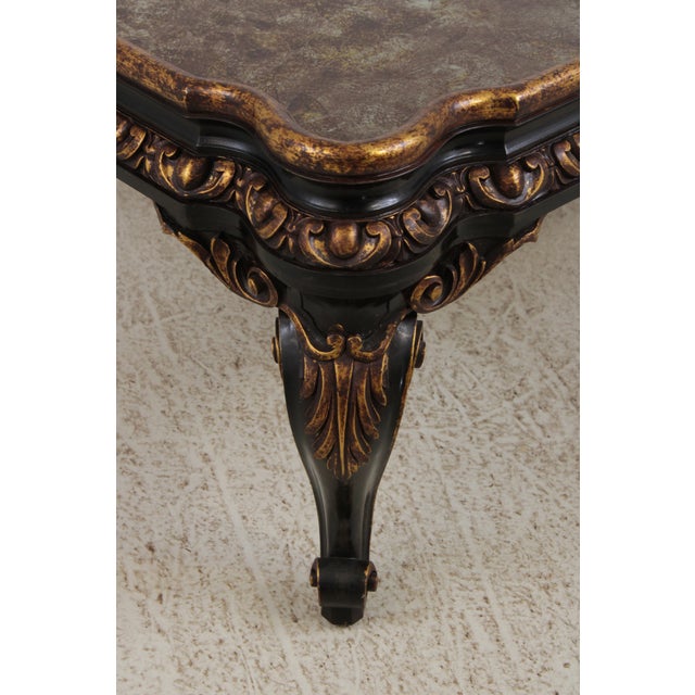 Vintage Large Eglomise Paint Decorated Coffee Table For Sale - Image 13 of 13