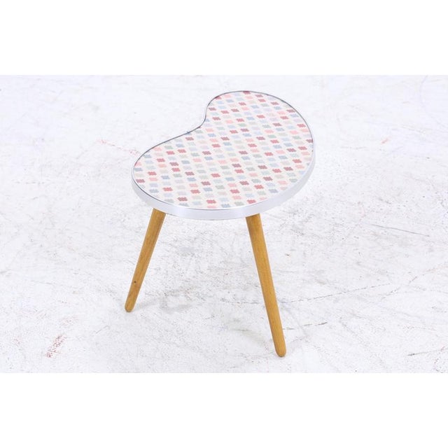 Mid-Century Kidney-Shaped Table with Pattern, 1960s For Sale - Image 6 of 8