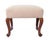 Vintage Queen Anne Style Upholstered Footstool For Sale - Image 9 of 9