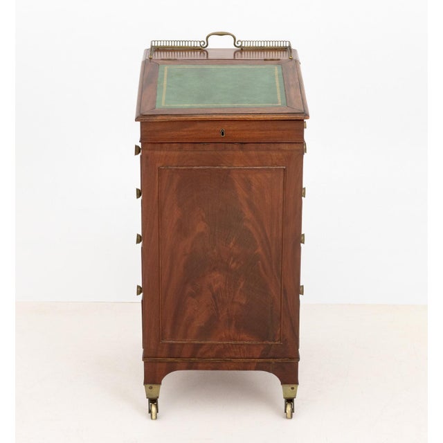 Wood English Regency Mahogany Davenport Desk, 19th Century For Sale - Image 7 of 13