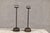 Mid 20th Century Japanese Metal Candleholders with Gadrooned Base - Set of 2 For Sale - Image 5 of 12