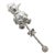 Vintage Italian Handmade Genuine Silver 800 925 Decorative Pinocchio Baby Rattle For Sale
