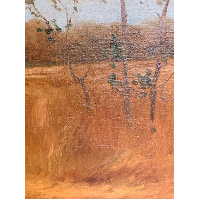 Early 20th Century Figurative Landscape Oil Painting by Jose Maria Jardines, Framed For Sale - Image 9 of 10