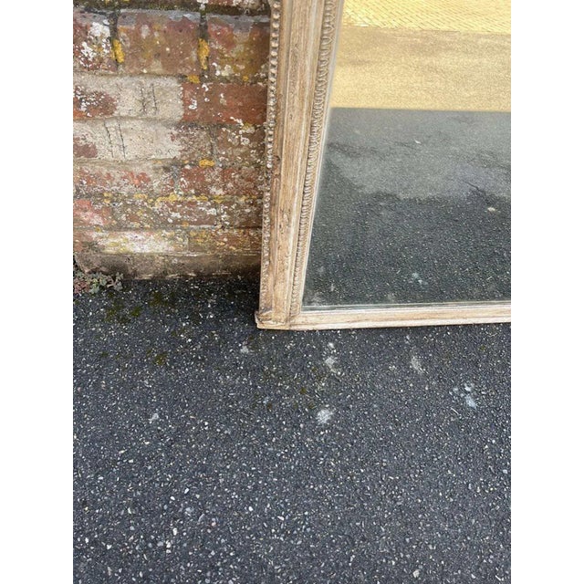 Large 19th Century English Painted Overmantle Mirror For Sale - Image 4 of 6