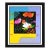 2004 Lady Floating Flowers Pop Art Screenprint Peter Max For Sale